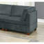 Ensemble de canapé modulaire en chenille de salon gris avec repose-pieds, confortable et polyvalent pour les espaces modernes
