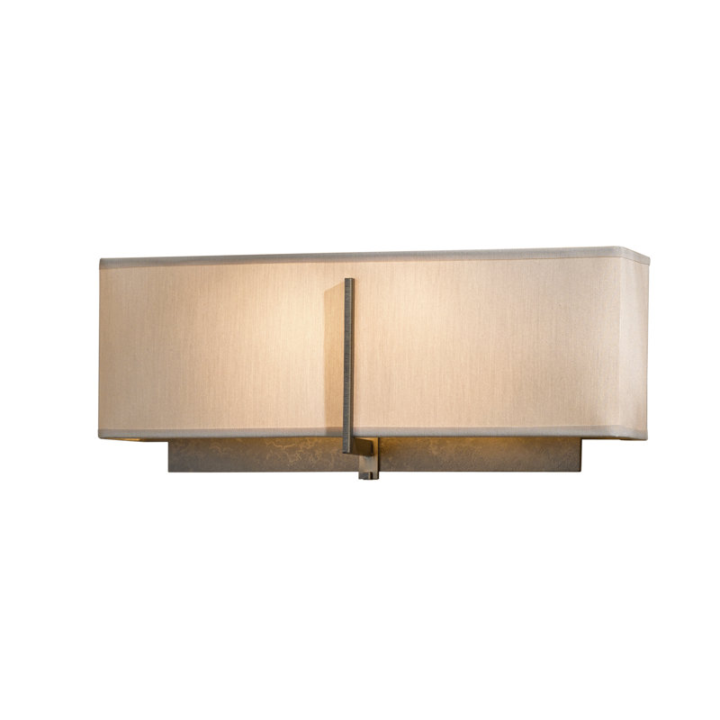 Exos 2 - Light Flush Mounted Sconce, Dark Smoke, Flax