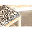 Banc d'appoint noir et blanc