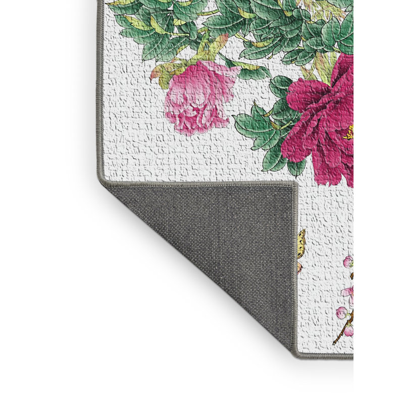 Tapis de zone verte fleur, Rectangle 2 pi x 3 pi