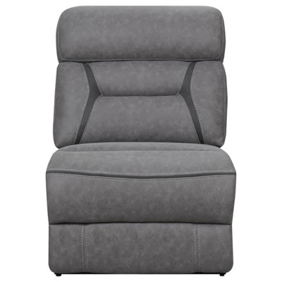 Rochon Upholstered Armless Chair Grey