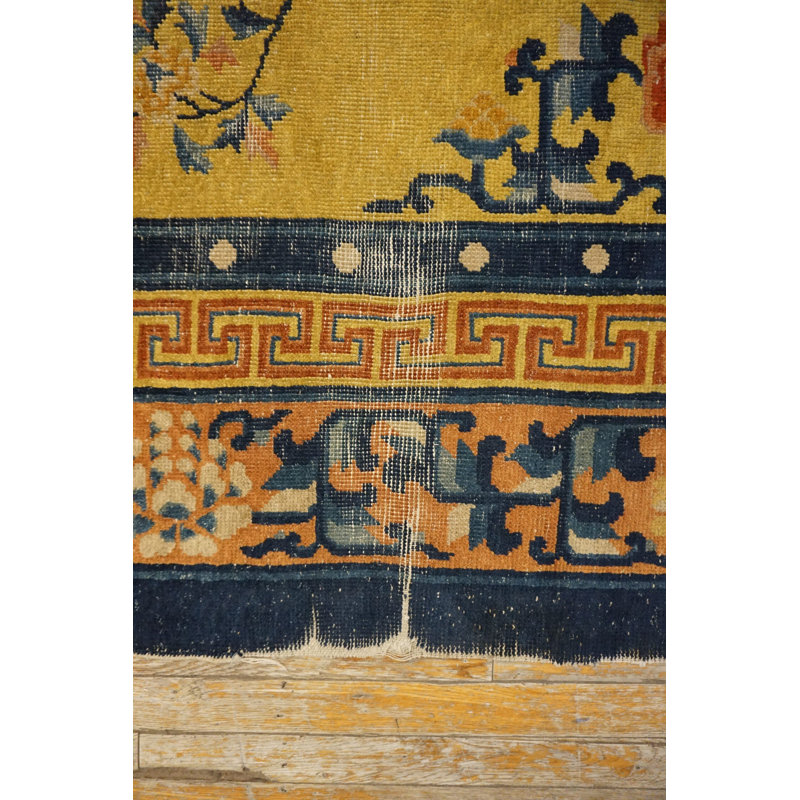 Antique Chinese - Peking Yellow 1920s Rug