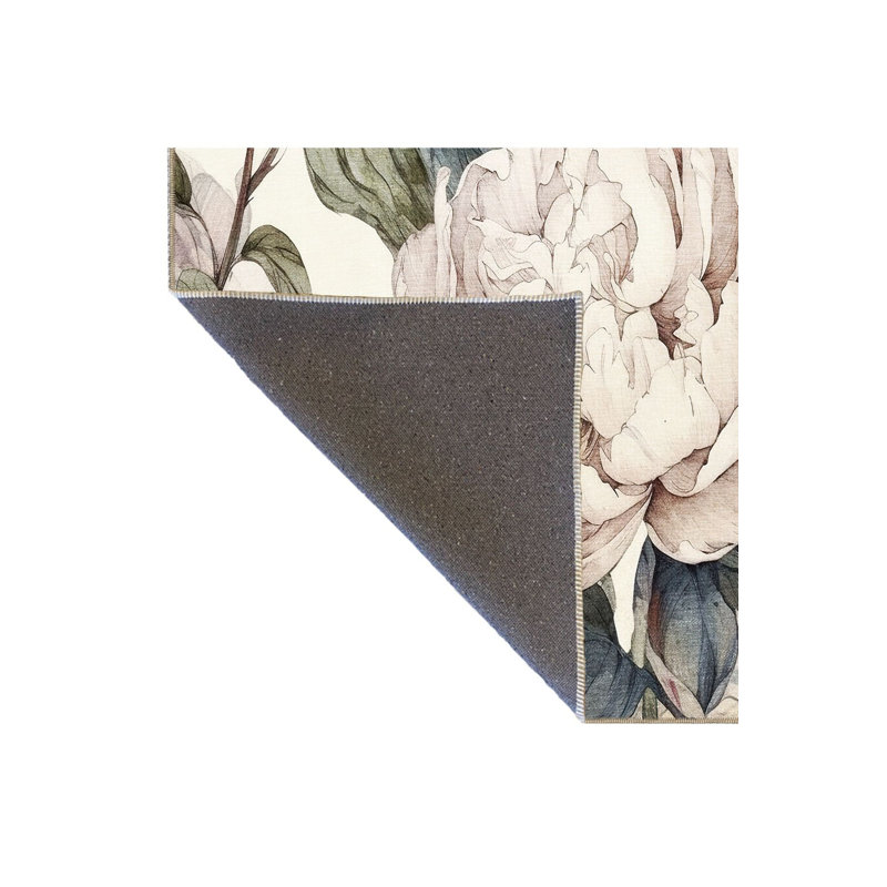 Tapis décoratif lavable à la machine, Sous-tapis carré 3 pi 3 po inclus