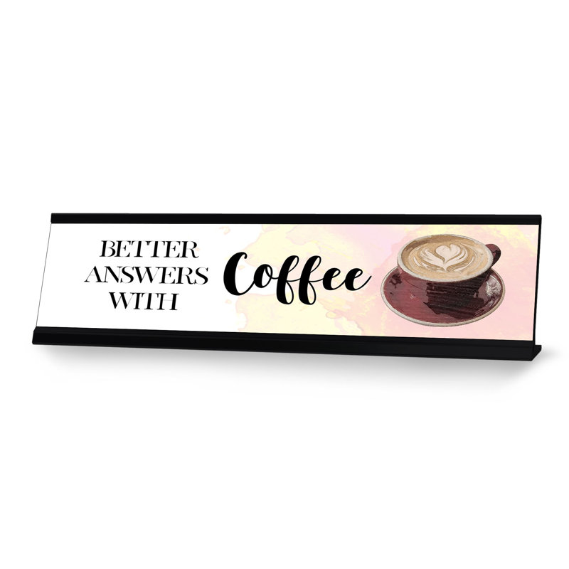 De meilleures réponses avec l'enseigne de bureau café