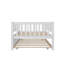 Lit de jour en bois rustique avec lit gigogne sous le lit et garde-corps de style barrière-1442121048