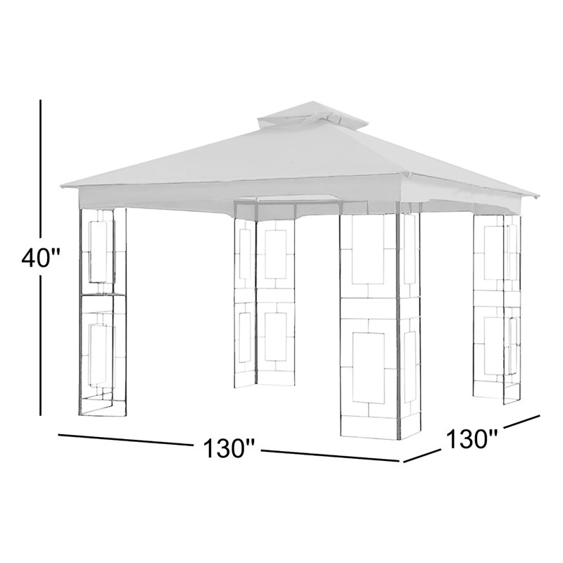 Toit de remplacement pour abri de jardin Garden Treasure Geo SEULEMENT, Vert, Tissu Riplock 350