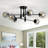 6-lights Glass Globe Sputnik Chandelier-2140676888-2140676895