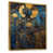 Toile avec cadre flottant or