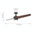 Weldona 56cm Ceiling Fan with LED Lights