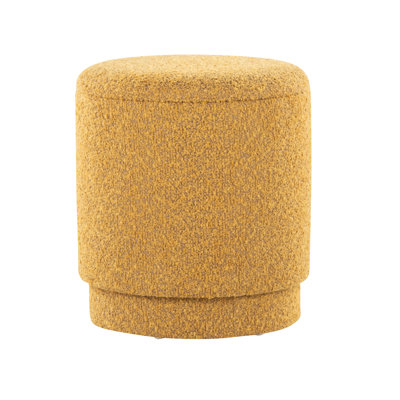 Tapis jaune en tissu n° 2 - Style contemporain, couvercles amovibles pour le rangement, rembourrage en mousse pour un confort optimal, aucun assemblage requis, capacité de charge de 113 kg, usage intérieur seulement, largeur du produit : 37,6 cm, esthétique moderne.