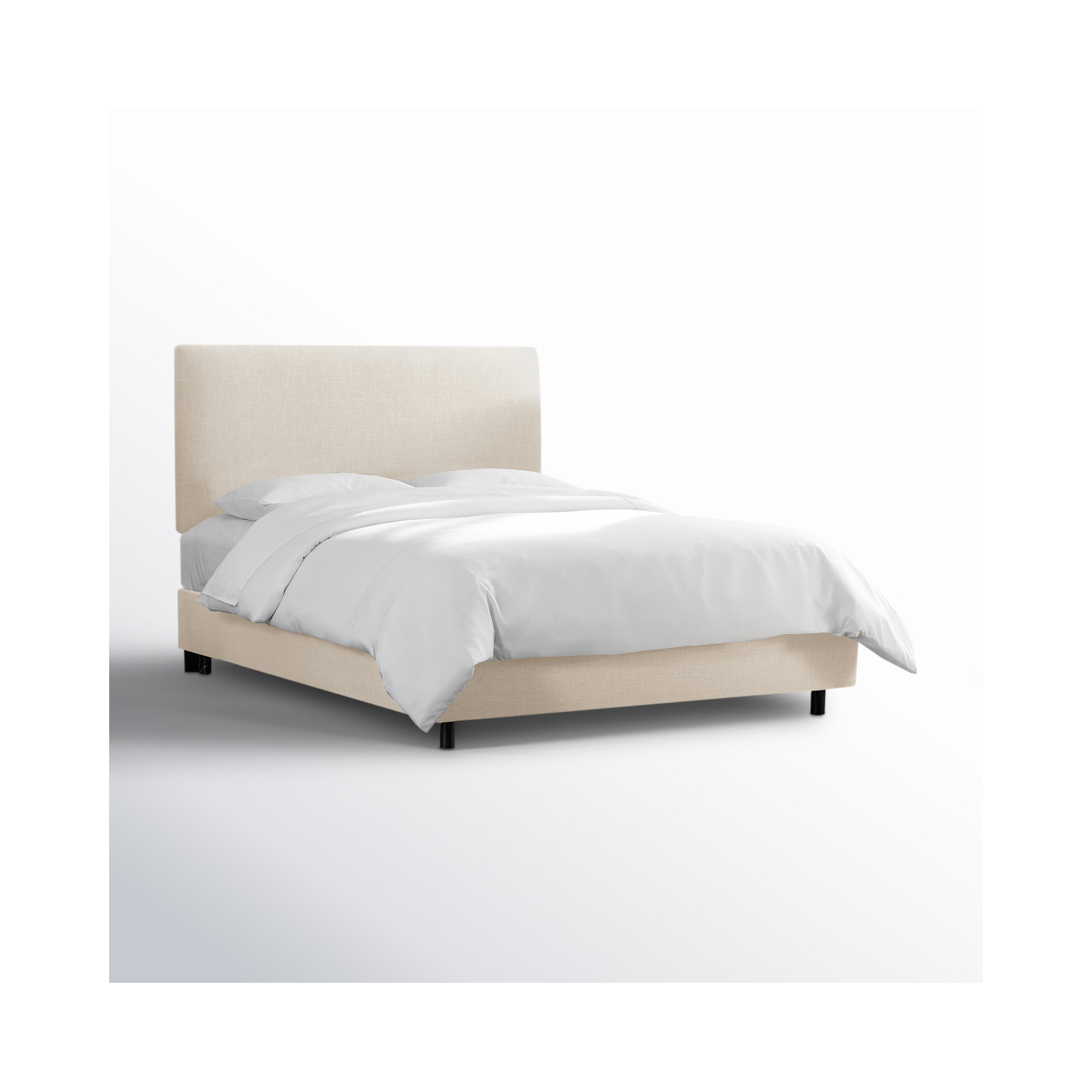 Eisley Upholstered Bed, Twin, Milsap Granite Sustain® Tweed