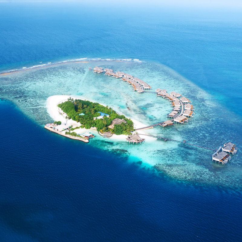 " Atolls And Islands " by Haveseen, 12" W x 12" H