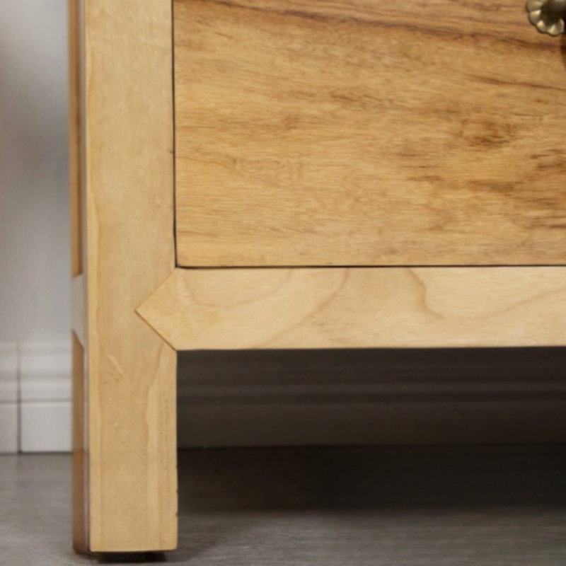 Armoire décorative en bois massif peinte à la main