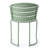 Elegant Garden Backyard Bistro - Iron Made, Matte Teal, 2 Chairs & Oval Table For Patio Stunning Teal Finish, Outdoor