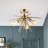 Prudence 3-Light Sputnik Semi Flush Mount-48650908