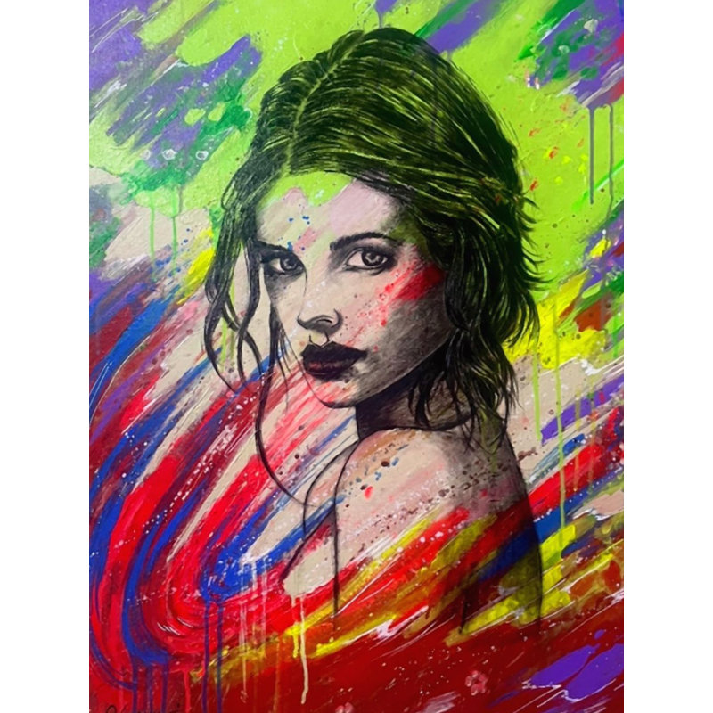Magnifique art féminin | Acrylique sur toile | Par Paritosh