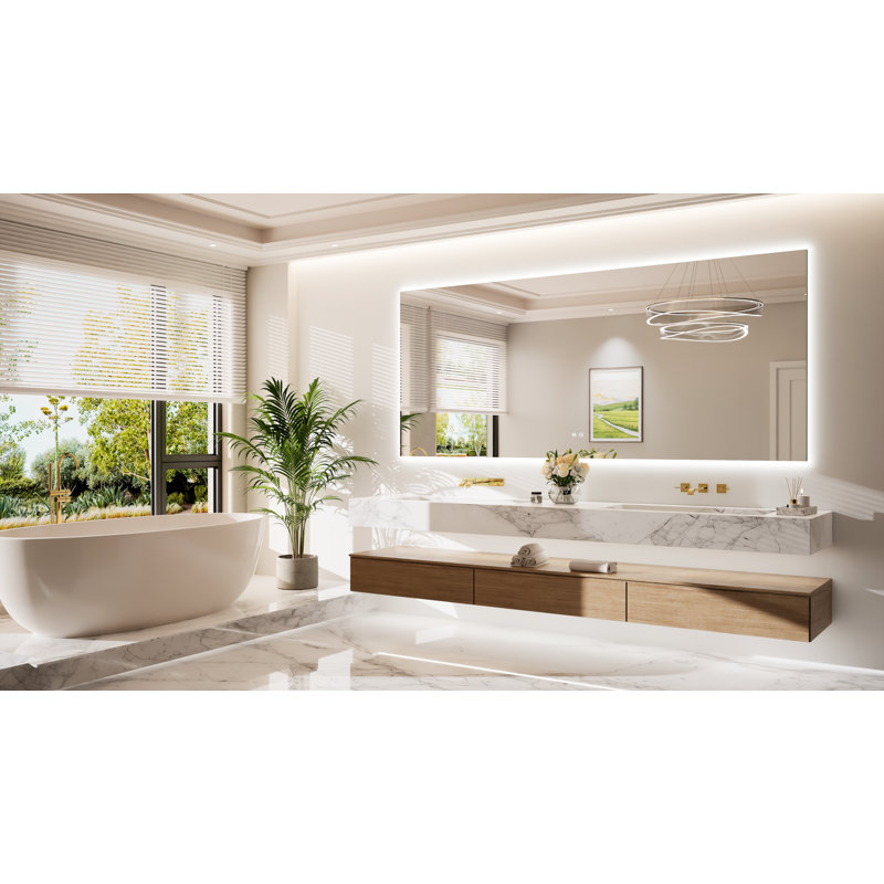 Armadale Backlit LED Anti-Fog Bathroom Mirror, 36" x 84"
