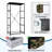 4 Drawer Dresser for Bedroom, Narrow Chest of Drawers, Wooden Top and Study Iron Frame 18"x37.5"-(WxH)