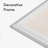 Linen Bulletin Board, 40 X 30 Inches, White Décor Frame