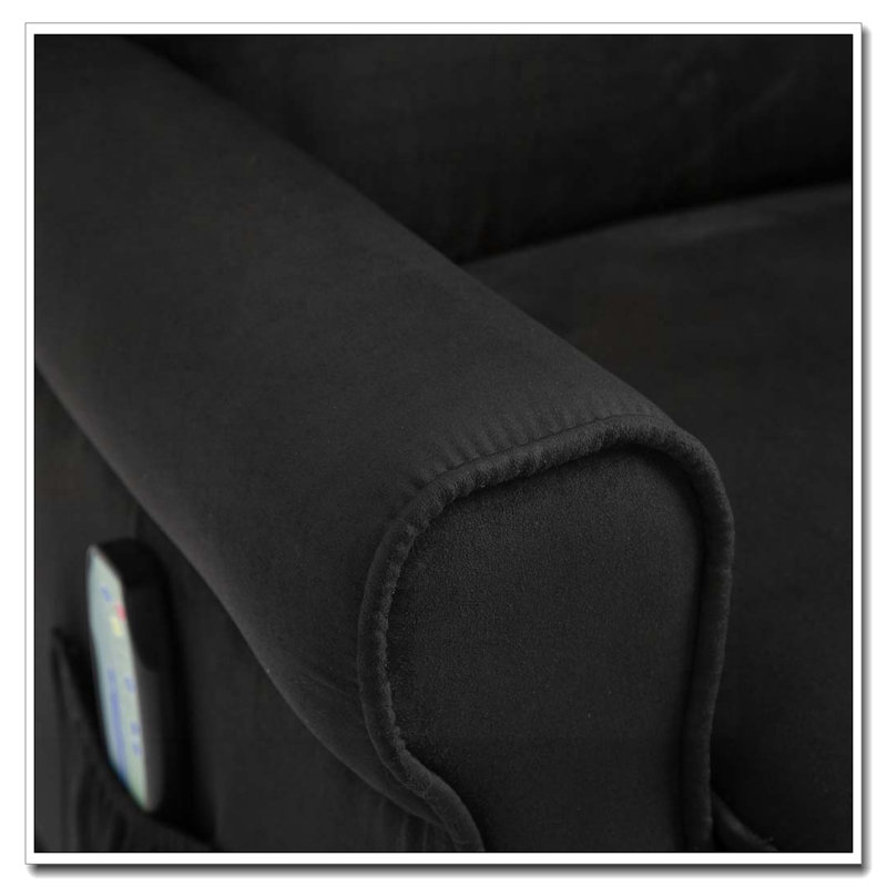 Fauteuil inclinable manuel de massage avec télécommande, Blanc