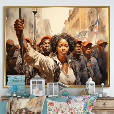 Art afro-américain puissant - Art mural afro-américain