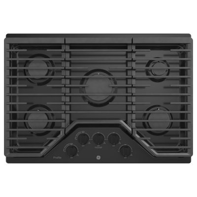 Ge Profile 30" Gas Cooktop with 5 Burners and Cast Iron