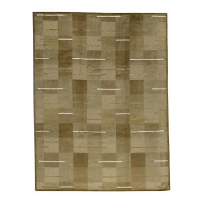 Himalayan Geometric Area Rug in Beige