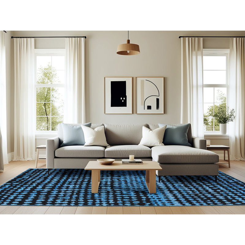 Abstract Indoor Rug, Rectangle 6' x 9'
