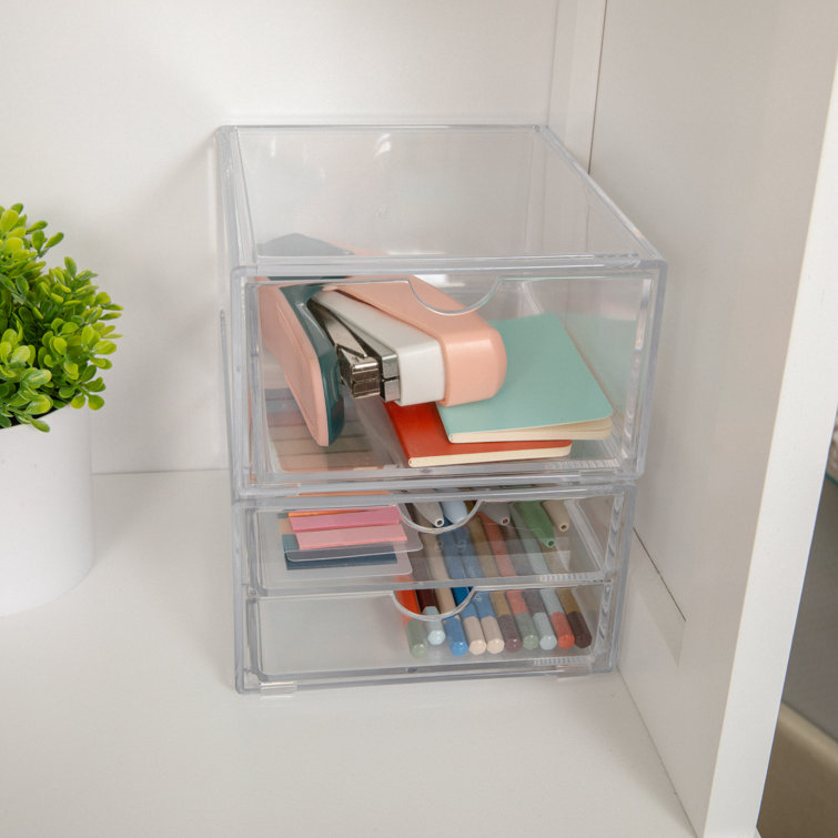 Acrylic 2-Drawer Organizer