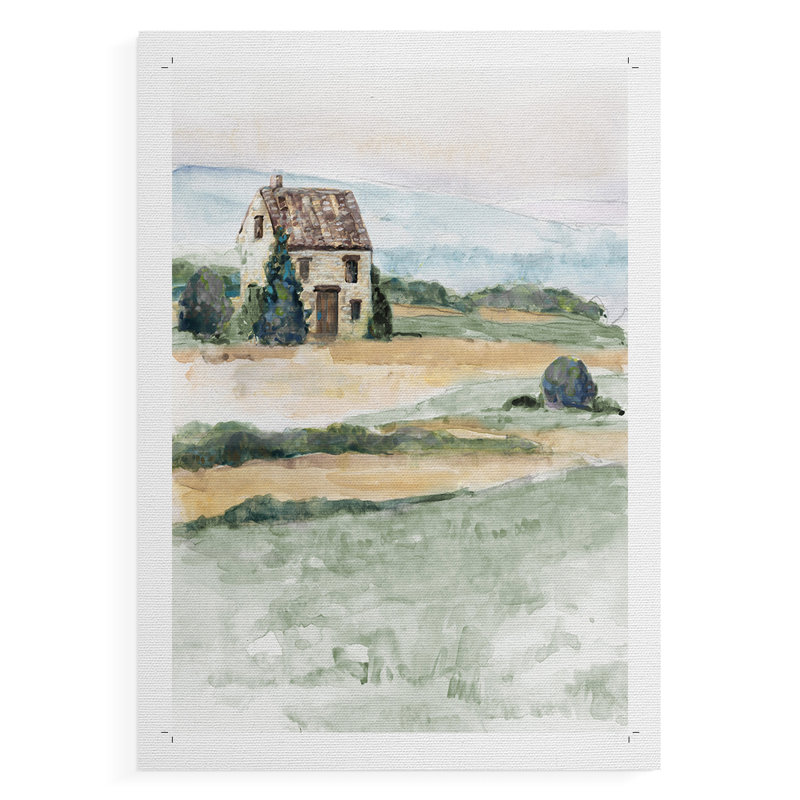 On The Countryside I - Impression sur toile seulement - non encadrée, H 48 po x l 32 po
