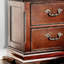 Armoire de cuisine avec 2 tiroirs, tablette réglable, portes en rotin