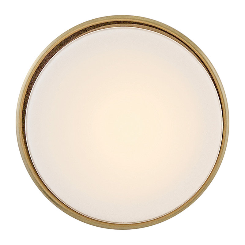 Hinkley Cedric Flush Mount Flat, Lacquered Brass