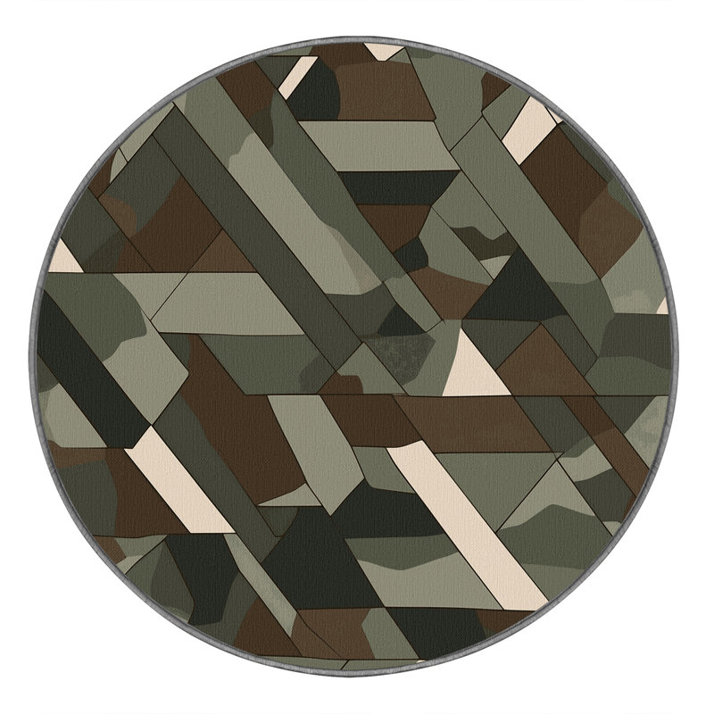 Terrain Blend Rug, Round 4'