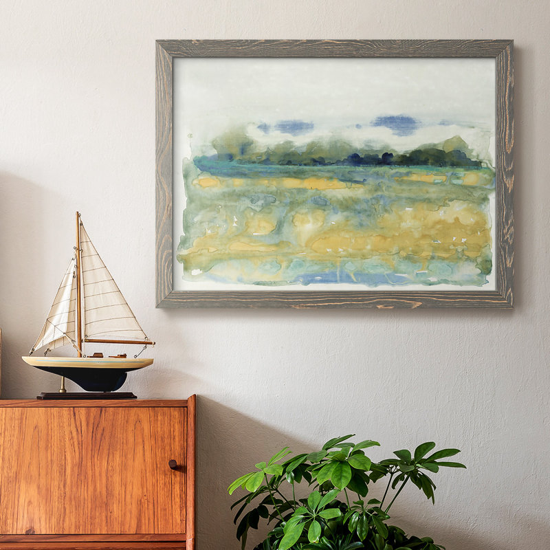 Paysage fluide I, H 18 po x l 26 po, Gris