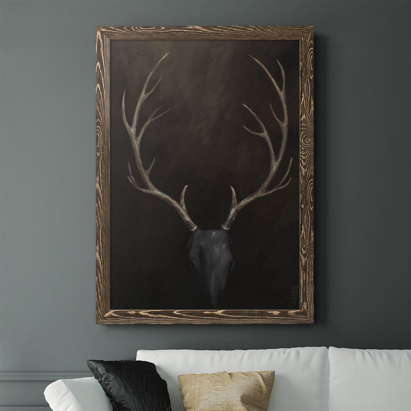 «Fourche Buck», reproduction sur toile, Impression encadrée, H 43,5 po x l 31,5 po, Noyer