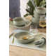 over&back Rimmed 12-Piece Semi Hand-Finished Stoneware Dinnerware Set, Service for 4