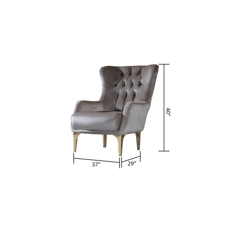 Fauteuil de détente Taupe pour salon - fabrication en bois et fauteuil inclinable élégant, Taupe