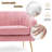 Velvet Sofa Couch With Gold Finished Legs-301158727