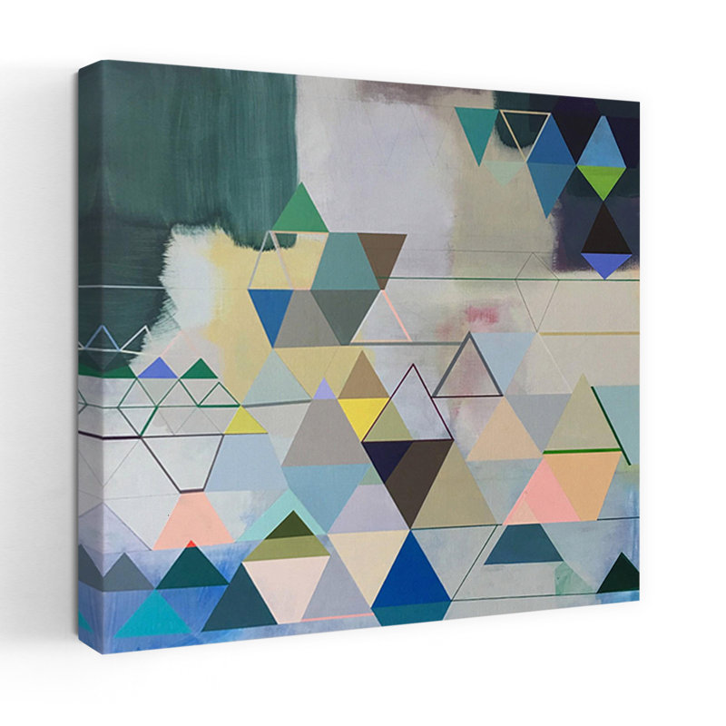 Voyage temps abstrait Art contemporain, H 18 po x l 18 po