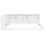 Lit de jour moderne en bois massif avec 5 tablettes de rangement, lumières DEL intégrées et station de charge USB (grand / double)-133398591-133398592-133398595
