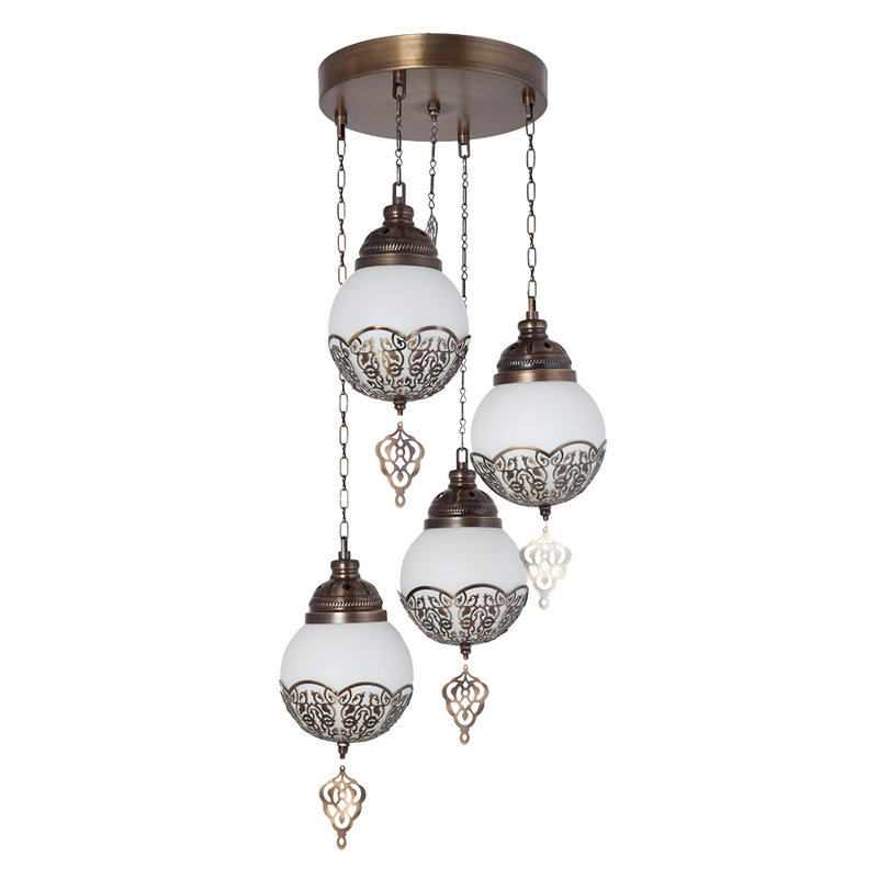 Glantz 4 - Light Gold Cluster Pendant
