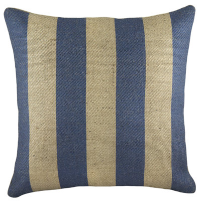 Stripe Striped Jute / Sisal Throw Pillow