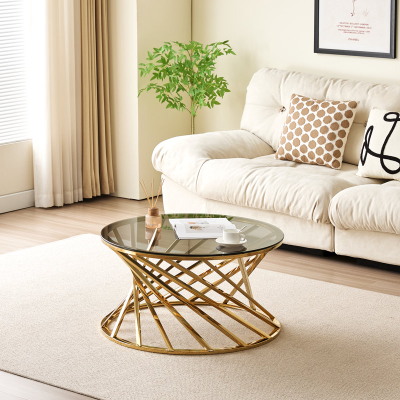 Abdiwali Coffee Table, Gold
