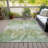 Machine Washable Indoor/Outdoor Xhevrie Green Rug-112127696