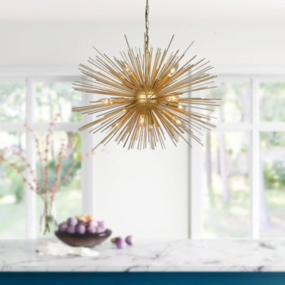 Lustre sphérique spoutnik 12 lumières Wetzel
