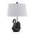 24" Resin Swan Table Lamp With Shade-610725250