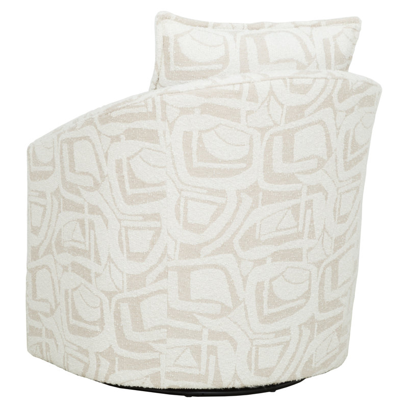 Cayson Swivel Lounge Chair, 9821 Bisque