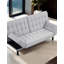 Futon canapé Biscuit capitonné dossier 1pc canapé réglable accoudoirs convertible en canapé-lit-1894159398