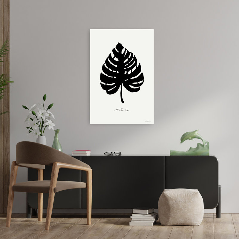 Palmier ébène II, art côtier abstrait, H 36 po x l 24 po