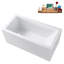 Baignoire autoportante 59 po avec plateau interne 59 po Streamline-101413270